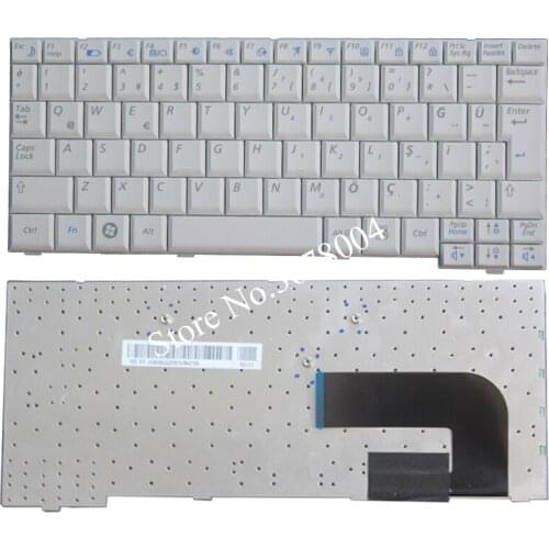 New Turkey Keyboard for SAMSUNG NP-NC10 NC10 ND10 N108 NC310 N110 NP10 N128 N140 NP10 N130 TR laptop keyboard white