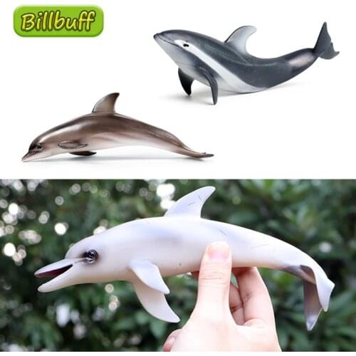 New Simulation Ocean Animals Dolphin Serie Model Action Figures Collection Miniature Cognition Educational Toy for children Gift