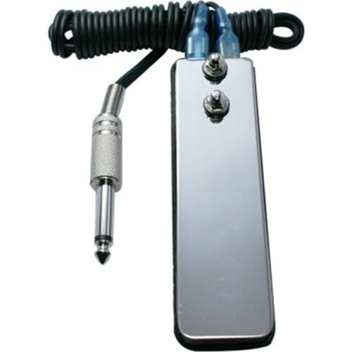 NEW Stainless Steel Mini Flat Tattoo Foot Switch Pedal For Power Supply TFS04-Y