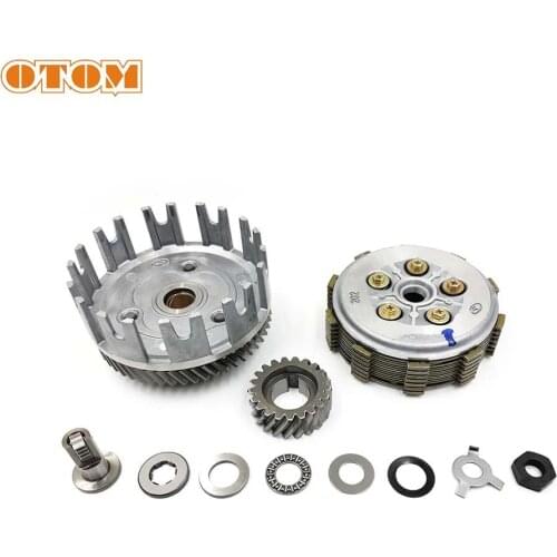 OTOM New Motorcycle Clutch Friction Disc Center Outer Clutch Assy For YAMAHA DT230 MT250 2 stroke dt 250cc Spare Parts