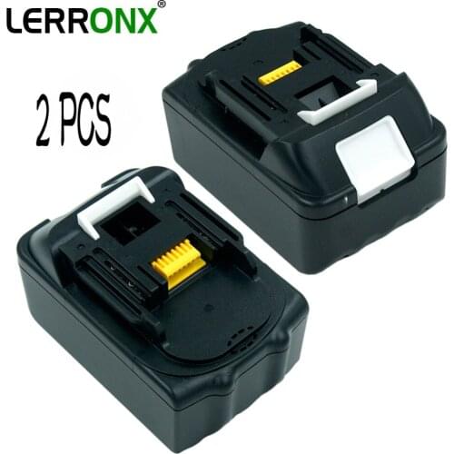 2PCS BL1860 4Ah 18V Li ion rechargeable battery Replacement for Makita Power Tools BL1840 BL1815 BL1830 LXT400 Lithium Batteries