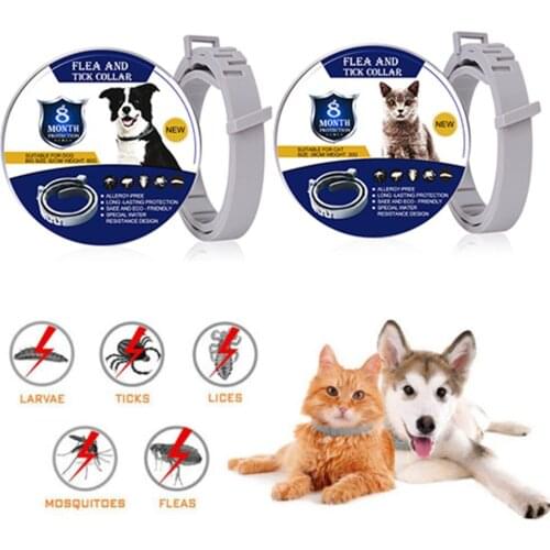 Removal Flea Ticks Mosquitoes Adjustable Pet Dog Cat Collar Soft Anti-mosquitoes Pet Neck Strap Pet Supplies