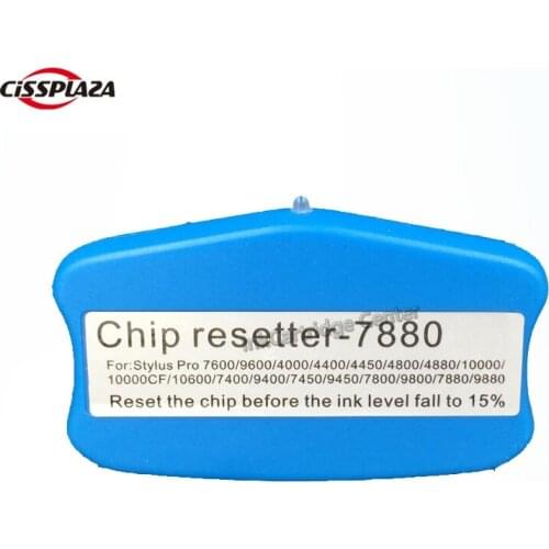 CISSPLAZA chip resetter reseter For EPSON pro 7880C 9880C 7880 9880 7800 9800 4880C 4880 4800 genuine ink cartridge