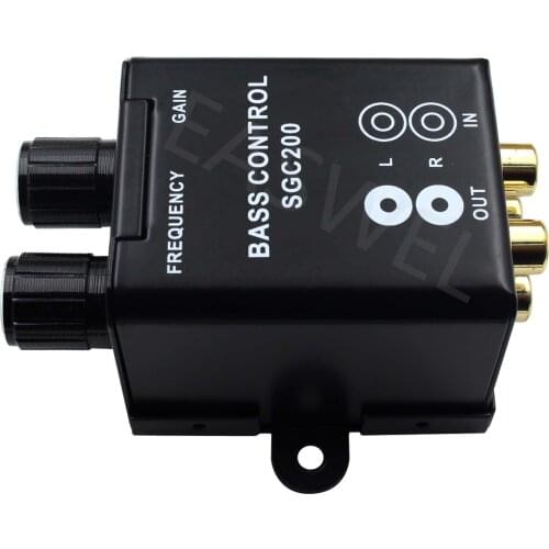 Car Audio Amplifier Bass Boost RCA Level Remote Volume Control Knob 150Hz - 40Hz
