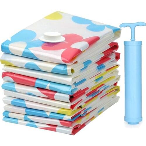 Vacuum Compression Storage Bags for Clothes Plastic Vacuum Packing Travel Space Saver Bag for Luggage Storage Bag Home Organizer