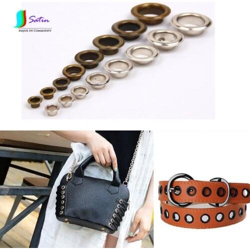 Inside Diameter 4.5/5/6/8/10/12/14/16mm Silvery Bronze Eyelets Buckle,Bag/Garment/Belt Decoration Metal Eyelets Button S0265L