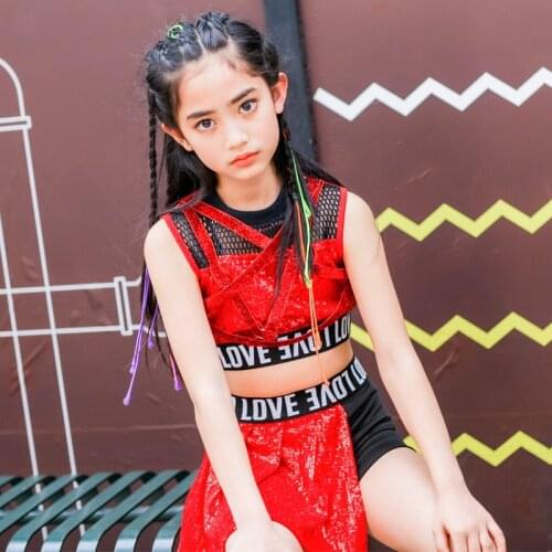 High Quality New Clothes Female Children Ds Jazz Dance Costume Hip Hop Modern Hip-hop Student Performance Clothing Korean dance