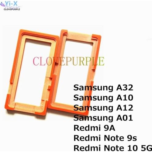 7pcs/Lot Glue Mould LCD Screen Glass Mold Holder for Samsung A32 A10 A12 A01 for Redmi 9A Note 9s 10 5G