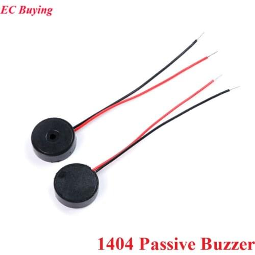 10pcs 1404 Passive Buzzer Piezoelectric Speaker 4000HZ 14*4MM 14x4mm AC Low Power Consumption Electronic DIY