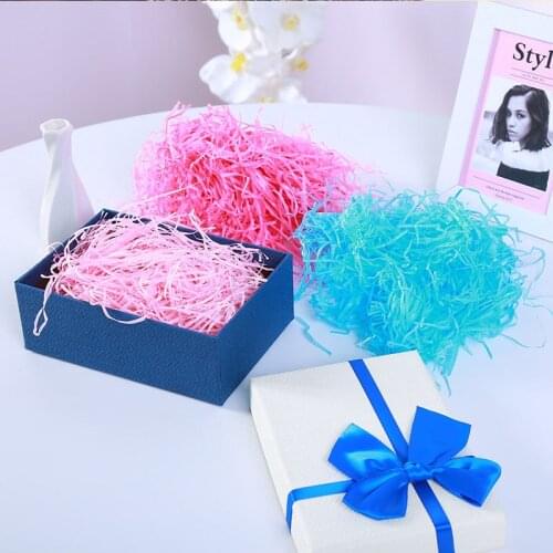 100g Colorful Paper Raffia Shredded Paper Wedding decoration Party Gift Box Candy Material Packaging Filler Marriage Home Decor