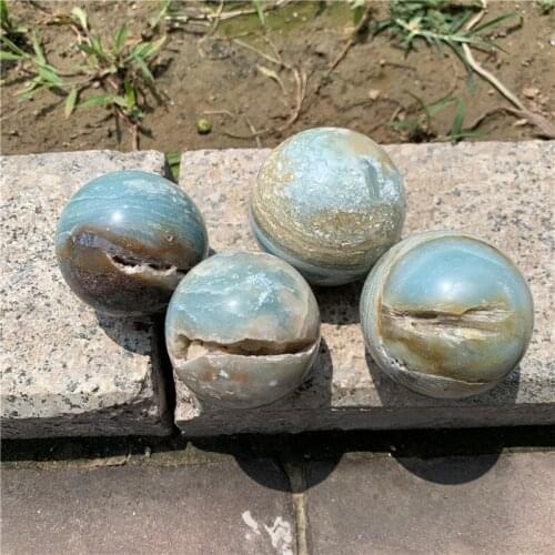 1000g wholesale 100% natural marine agate sphere reiki healing crystals ball energy globe for home decoration