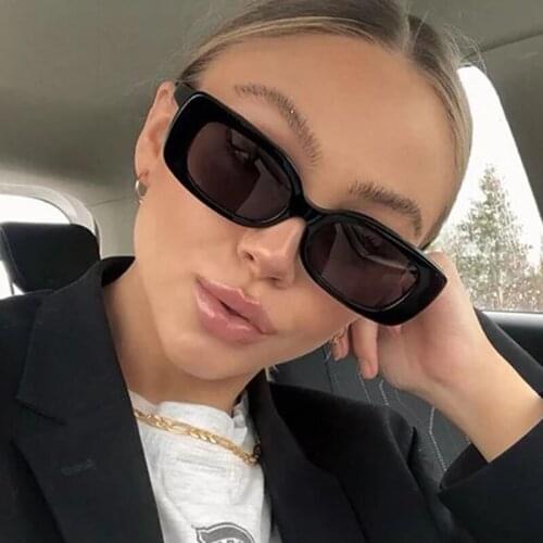 2021 Square Sunglasses Women Luxury Brand Travel Small Rectangle Sun Glasses Female Vintage Retro Oculos Lunette De Soleil Femme