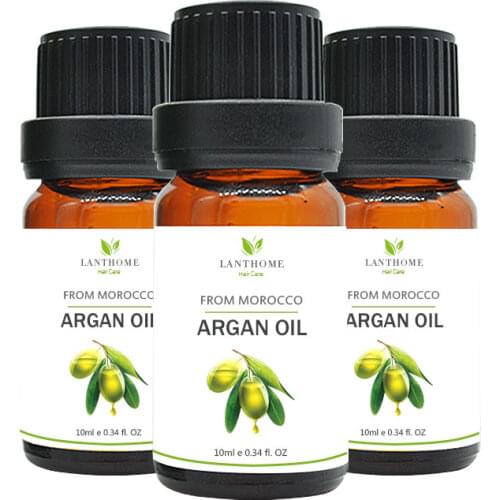 3pcs Hair Repair Hair Tonic Macadamia Nut Oil Pure Moroccan Argan OiL Hair serum for damaged hair building fibers mino xidil