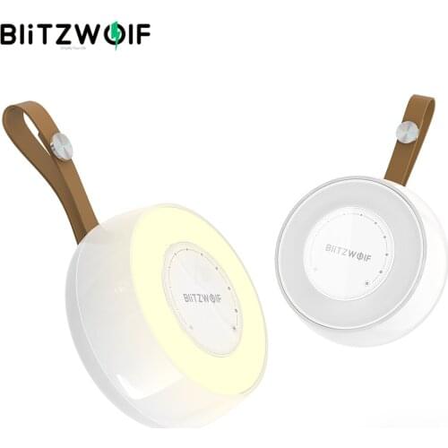 BlitzWolf BW-LT22 DC5V 0.5A 3000K Radar-sensing Led Night Light Touch Control Dimming Mini Night Light with 3-5m Radar Induction