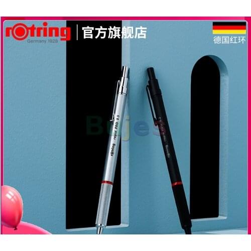 DE) Rotring Rapid Pro Metal Mechanical Pencil, Japanese 0.5 0.7mm Drawing Pen for Students,Painting Active Pen,School Supplies