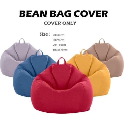 Bean Bag Sofas Cover Chairs Without Filler Lounger Seat Sofa Sofa Covers Chaise Longue Beanbag Puff Seat Cover Living Room