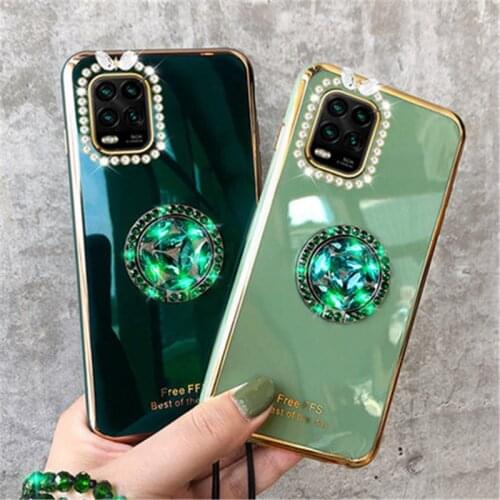 For Samsung Galaxy A51 A71 A70 A50 A30S A10 S9 S10 Plus S10E S20 Ultra Note 9 10 Luxury 6D Plating Silicone Phone Ring Case