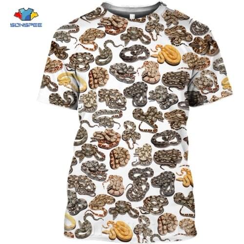Anime 3D Print Game Horror Animal Snake T Shirt War Mens T-shirts Womens Fashion Harajuku Shirts Homme Oversized Cobra Tshirts