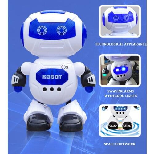 Toys for Children Dance and Music Robot Action Childrens Electric Toys Hyun Dance Robot Rotating Light Music