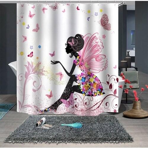 Personality Woman Personalized Creative Home Shower Curtain Thickened Waterproof and Mould Proof Polyester Bathroom Curtain