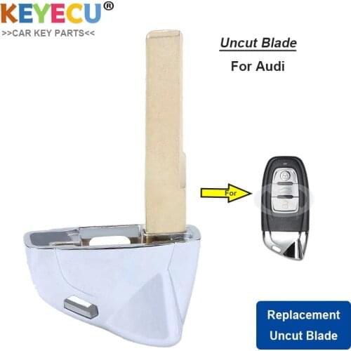 KEYECU Smart Remote Key Uncut Insert Emergency Blade for Lamborghini for Audi A4 S4 A5 S5 RS5 Q5 Quattro P/N : 8T0 959 754 C / J