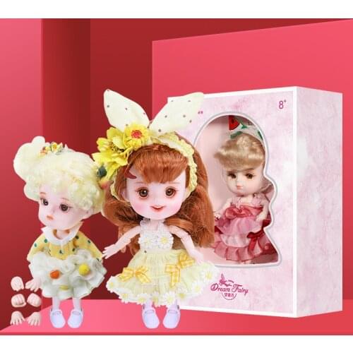 LOLS Surprise Fairy 1/12 BJD Dream doll 26 joint body ob11 mini doll with clothes shoe 14cm Cute children gift toy, name by DODO