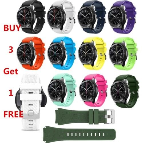 BUY 3 Get 1 FREE )Outdoor Sports Replacement Silicone Band Strap Bracelet For Samsung Gear S3 Frontier Watch