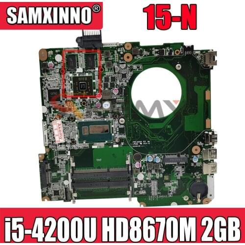 For HP Pavilion 15-N 15-n305tx Laptop Motherboard 725611-001 732088-501 732088-001 DA0U83MB6E0 i5-4200U HD8670M 2GB GPU