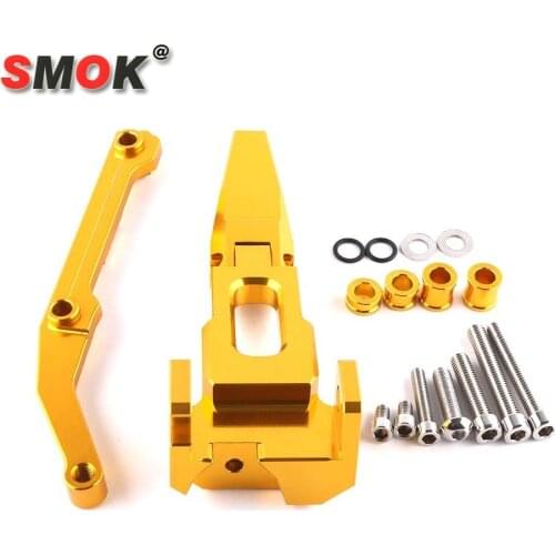 The Application Of Yamaha MT 09 Mt09 Tension Version Tracer Motorcycle Aluminum Alloy Adjustable Steering Damping Bracket Kit