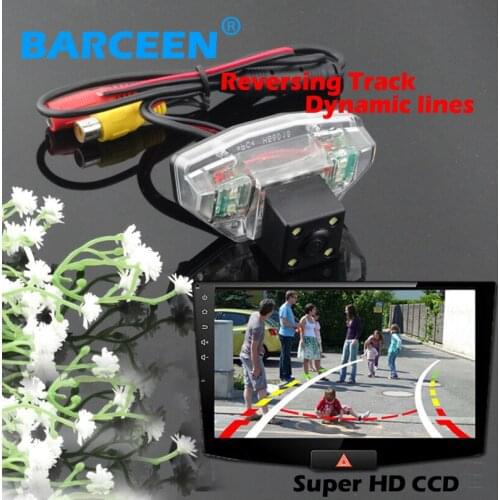Apply for Honda CRV 2009 auto car parking camera with 4 led bring hd ccd image sensor and Dynamic track line on promoton