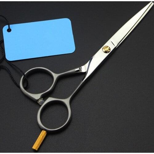 Professional japan 440c 5 inch Sandblasting small hair scissors makeup cutting barber makas eyebrow shears hairdressing scissors