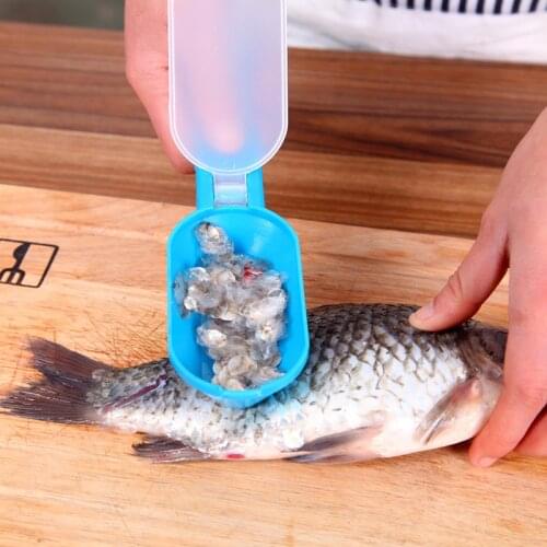 1pc Fish Skin Brush Scraping Fishing Scale Brush Kitchen Accessories Fish Knife Cleaning Peeler Kitchen Gadgets Useful Scraper