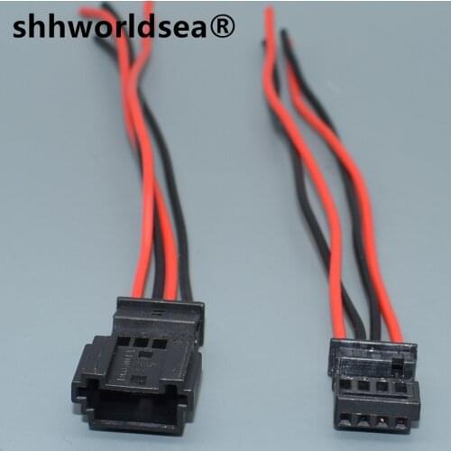 Shhworldsea 968813-9C 0-1452576-8 PA66 For BMW 4 pin female unsealed wire harness connector