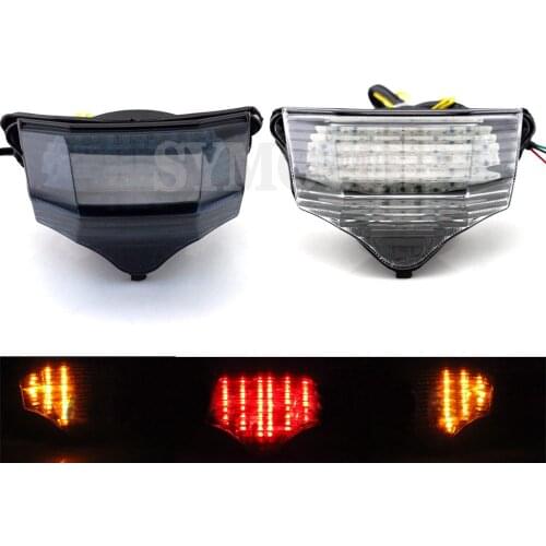 Motorcycle LED taillights brake assembly with steering Rear tail light For Yamaha FZ600 FZ6 FAZER 2004 2005 2006 2007 2008 2009