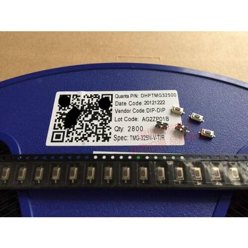 Taiwan Yuanda DIP TMG-325N Tact Switch 3*6*2.5 Waterproof and Dustproof Patch Brown Button