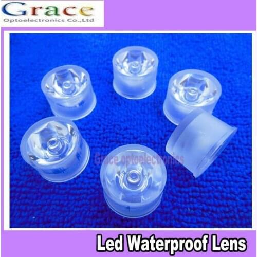 20pcs Led Waterproof Lens Holder 60Degree For 1w 3w High Power LED light Lamp