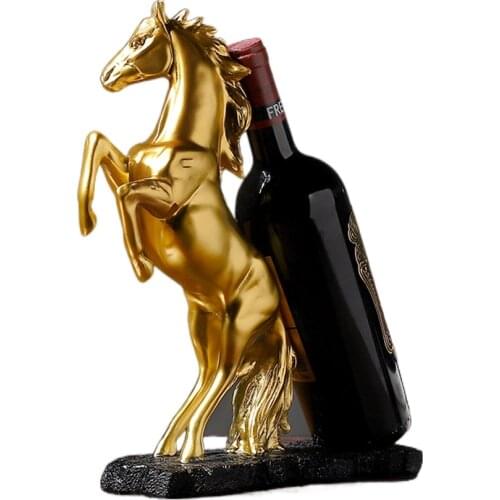 Golden Statue Resin Horse Sculpture Handicraft Decoration Desktop Furnishings Home Cabinet Decoration