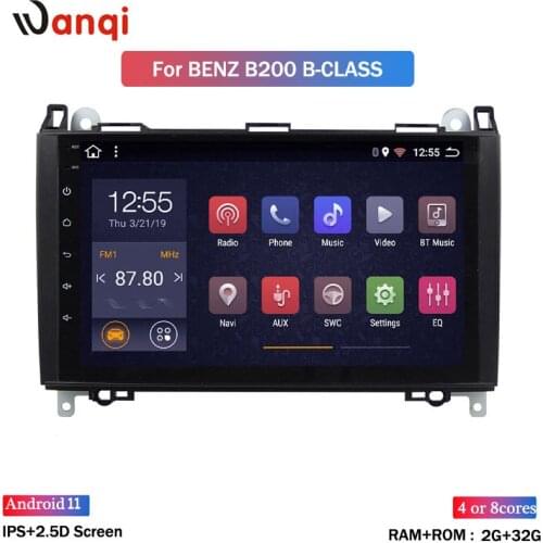2+32G GPS Car Multimedia Player Android 8.1 Navi Autoradio For Mercedes Benz B W245 B150 B160 B170 B180 B200 B55 2004-2012
