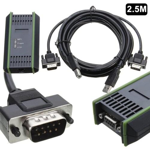 2.5m PC Adapter USB Cable Adapter for Siemens S7-200/300/400 RS485 Profibus/MPI/PPI for Siemens 6ES7972-0CB20-0XA0