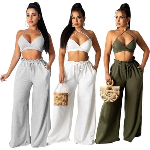 2021 Spring Summer American Superior High Quality New Womens Beach Wear Dress With Floral Halter 228