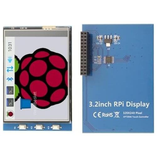 3.2 inch 26PIN SPI TFT LCD Screen with Touch Panel ILI9341 XPT2046 Controller 320*240 for Raspberry Pi 3B+/4B