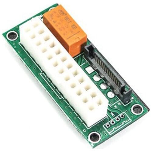 ATX To SATA Molex 24Pin 24P Power Supply Connector Adapter Triple Relay Add2PSU Sync Synchronous Starter Extender Cable Card