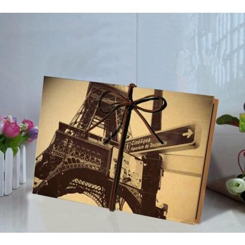 2018 The New 8 Inch Paste album DIY Photo Album Vintage Home Decoration Birthday Gift Savings Memory Souvenir