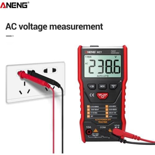 ANENG M21 Digital Auto Multimeter 6000 Counts Backlight AC/DC Portable Ammeter Volt Ohm lcr Meter transistor tester true rms