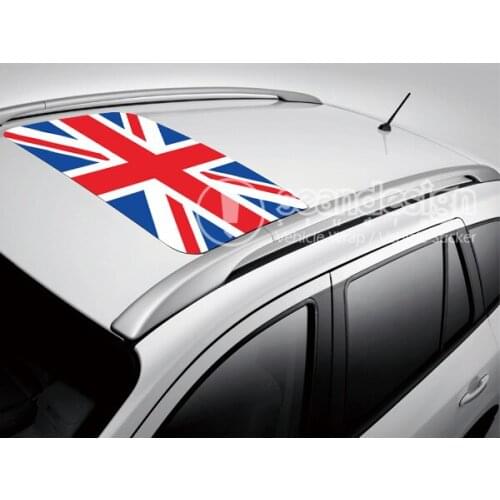 Union Jack Flag D-D-P Auto Roof Decal Sticker One way vision sticker