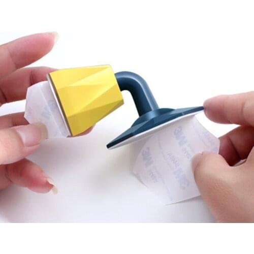 1Piece Silica Gel Perforation-free Door Stop Anti-collision Cushion Door Rear Anti-collision Buffer Door Block Bathroom Bedroom