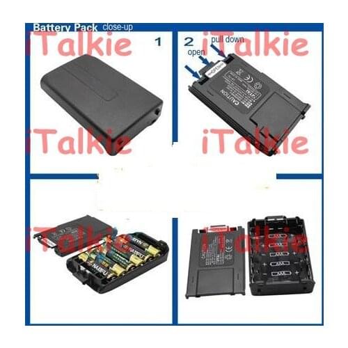 Battery Case for Baofeng UV-5R, TYT TH-F8 walkie talkie support 6 pcs AAA battery (battery no included)