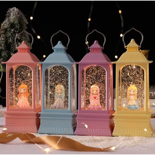 2021Kids Christmas Decorative Lights New Years Gift Bedroom Table Lamp Bronze Santa Claus / Snowman / MOOSE home decoration 2022