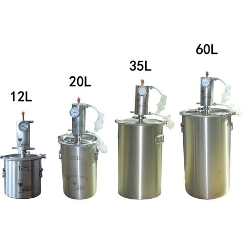 Home Brew Moonshine Distiller Copper Alcohol Distillery Stainless Boiler for Water Essential Durable Oil Brew Kit (20L)