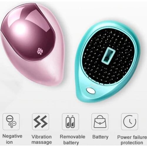Electric Massage Comb Sonic Vibration Head Massages Raise Hair Mini Ion Hair Brush Relieves Heads Pressure Combs Massager Relax